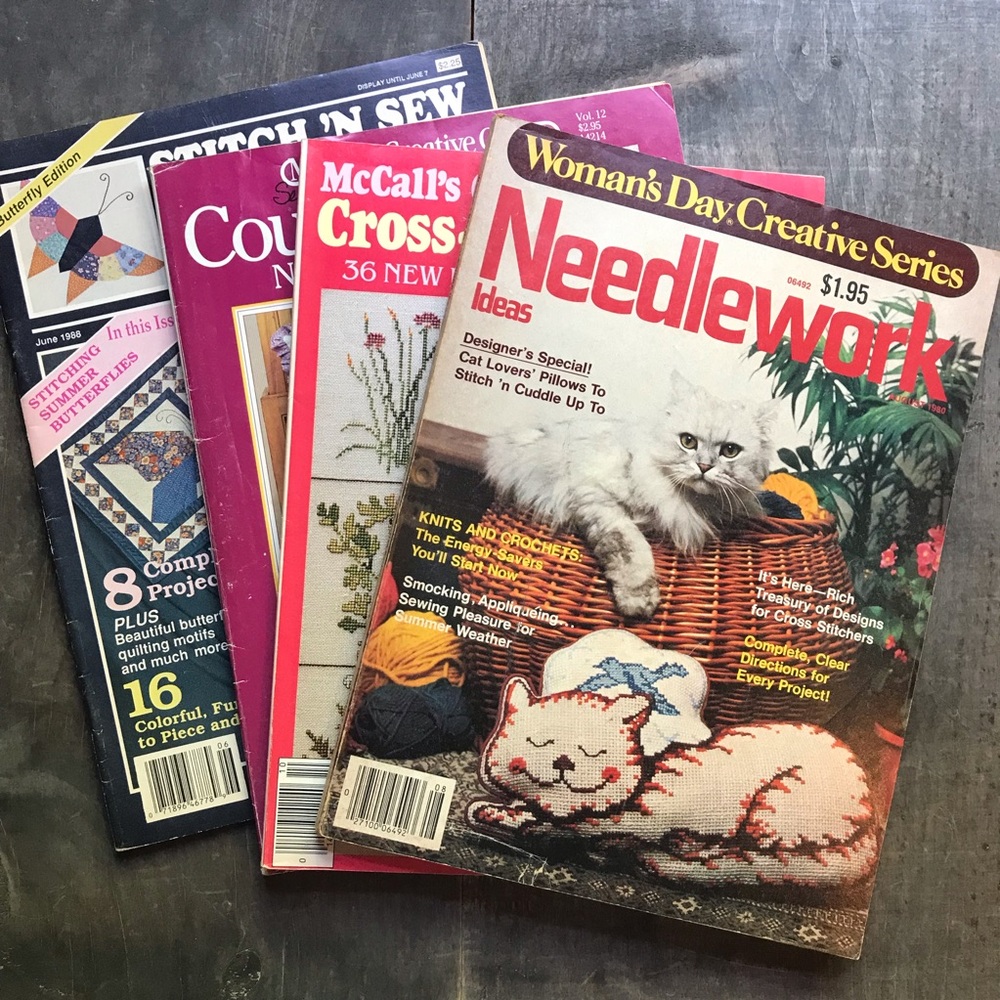 Lot of vintage 80’s craft magazines
